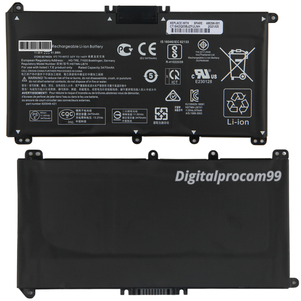 Baterai HP Pavilion 14-bf196TX 14-bf197TX 14-bf198TX 14-bf193TX 14-bf194TX TF03XL battery