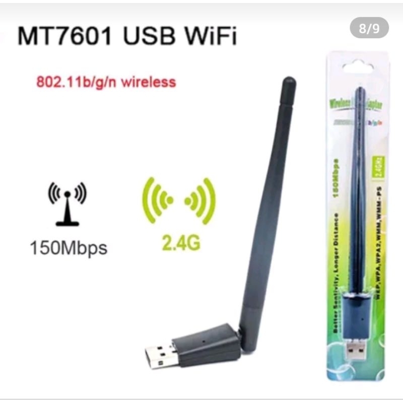 MURAH Dongle Wifi Hijau Chipset MTK7601