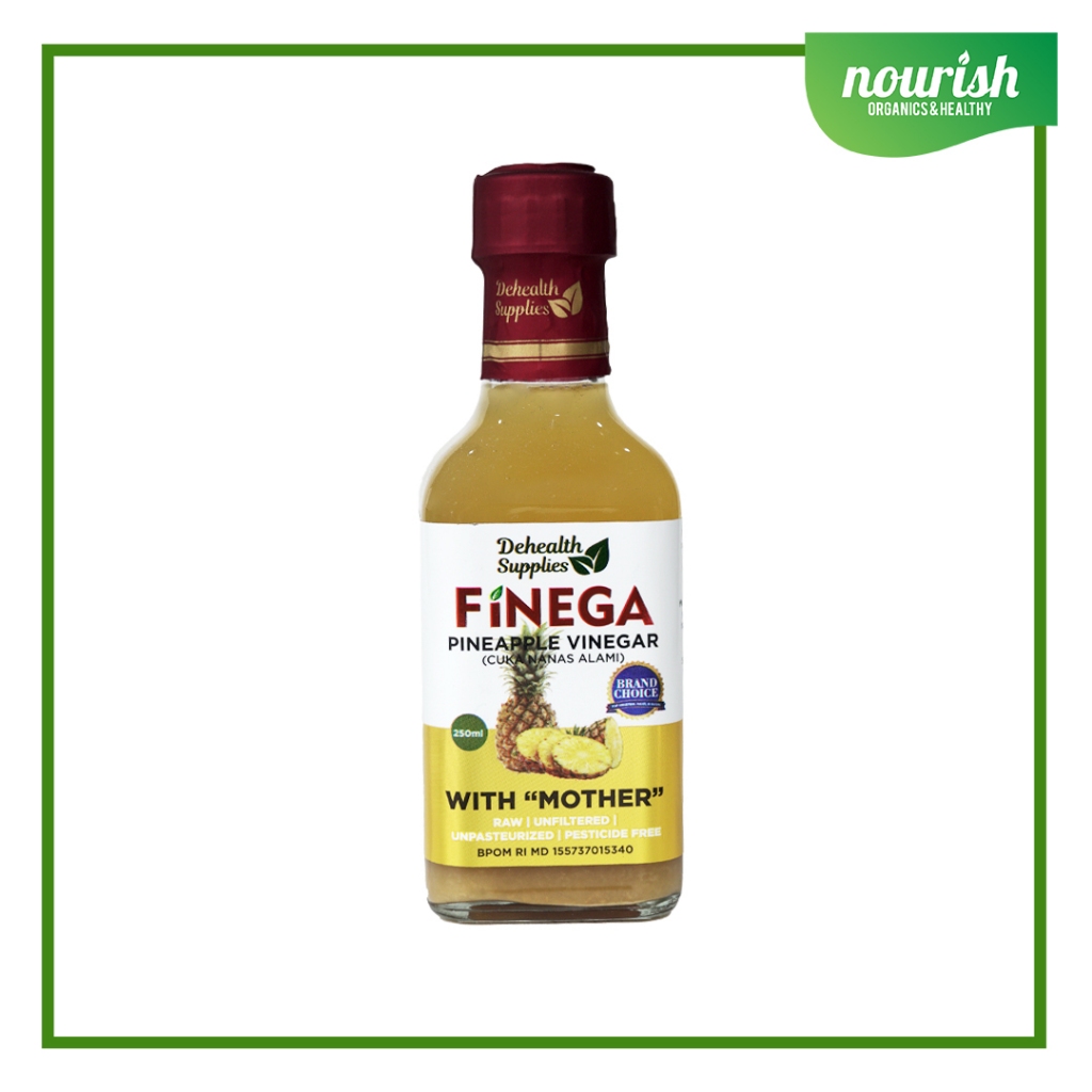

Finega, Pineapple Vinegar with Mother / Cuka Nanas alami 250ml-Jkut