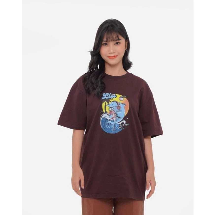 Kaos JKT48 Lulu Emoji T-shirt Wanita Distro Premium
