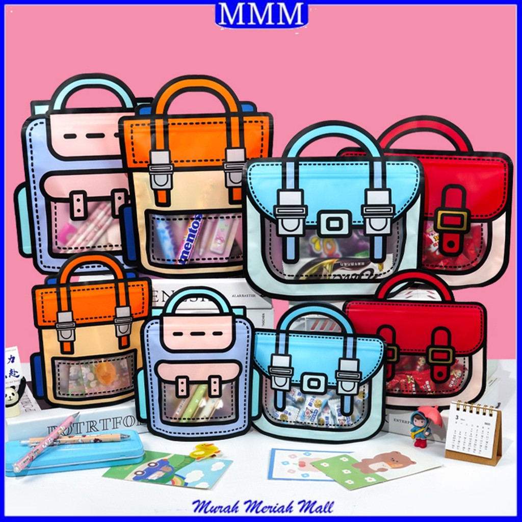 

MMM Goodie Bag Plastik Standing Pouch 2D Ulang Tahun Anak Motif Tas Ransel Tas Hampers Snack Ulang Tahun Anak Plastik Bingkisan Makanan Bungkusan Plastik Cookies Lucu Pesta Perayaan