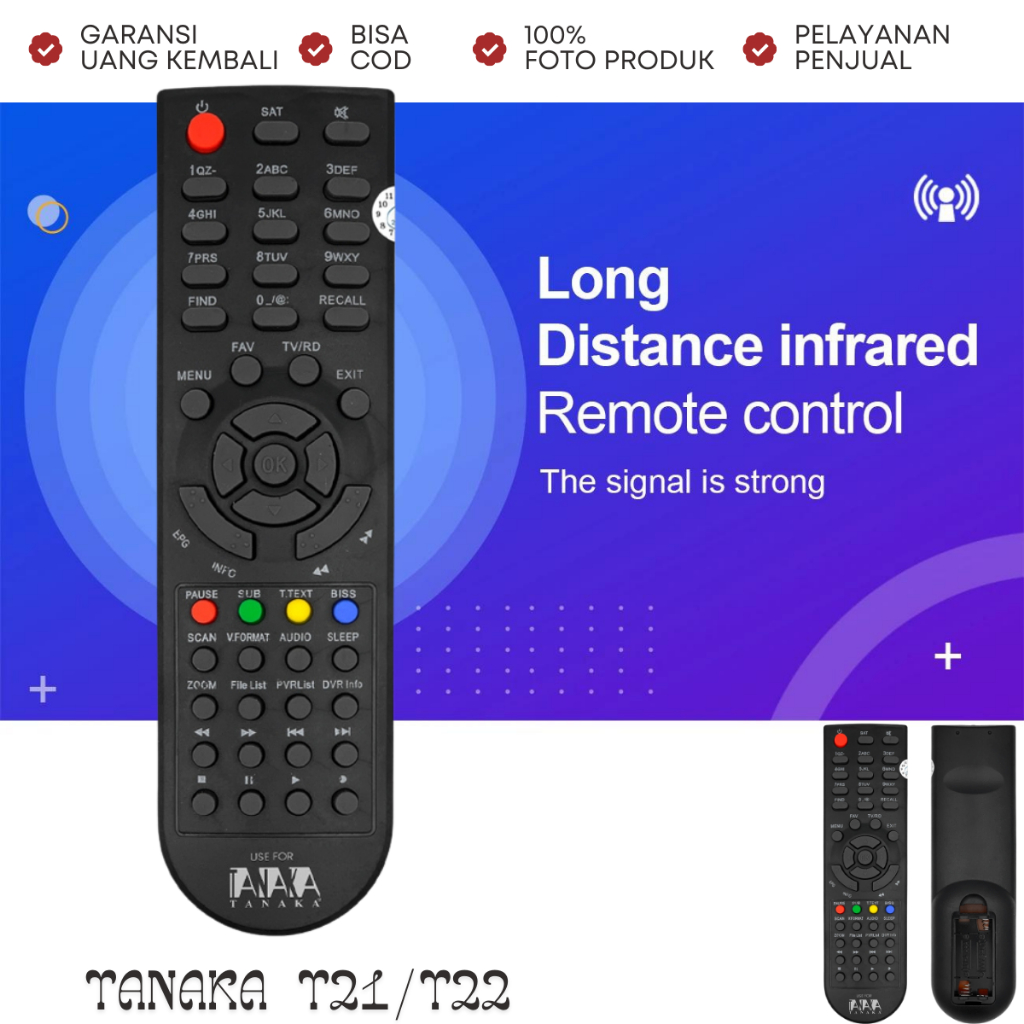 REMOTE RECEIVER TANAKA T21 NEW HD JURASSIC SAMURAI KOMODO