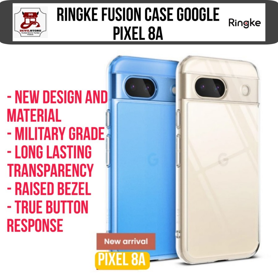 Ringke Fusion Case Compatible for Google Pixel 8a Casing Pixel 8a Casing Hybrid