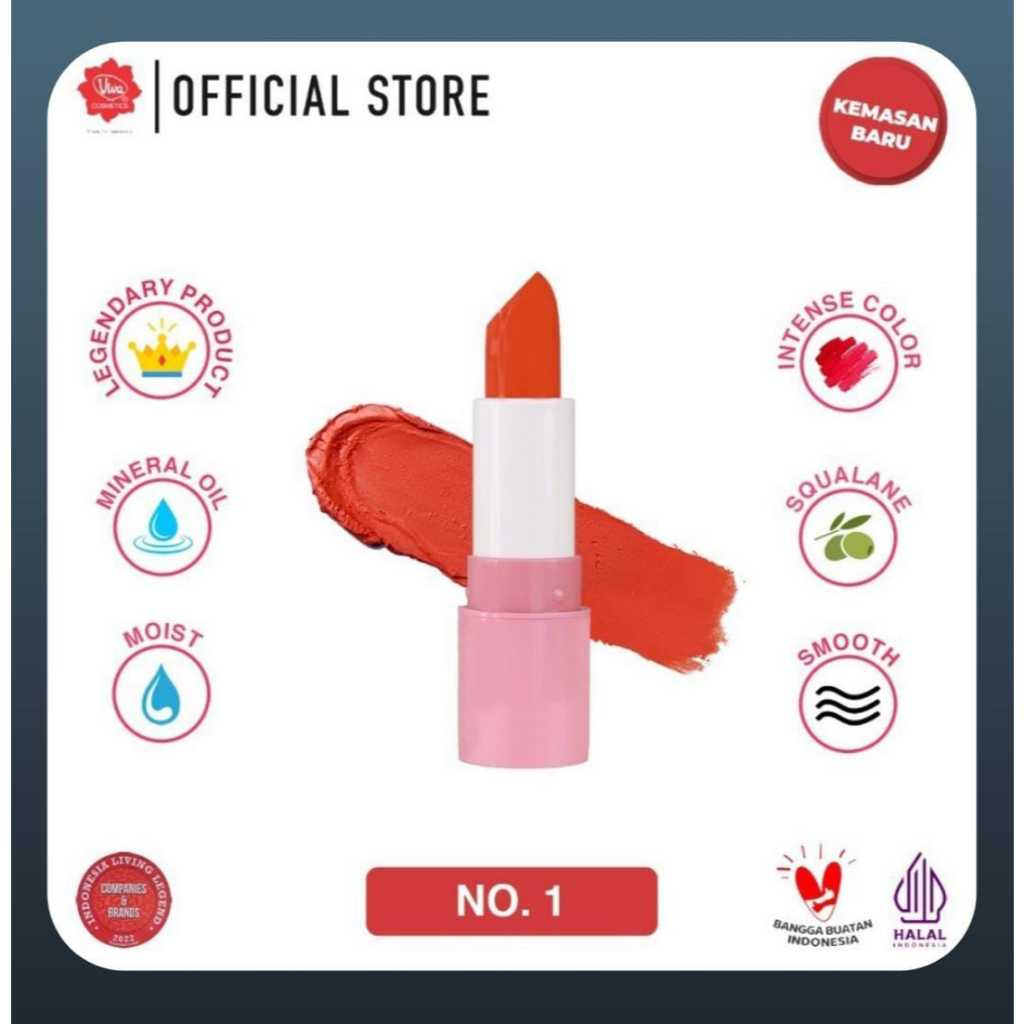 Lipstik Viva lipstick viva original // lipstik perfectmatte // red a lip glo color balm 3in1