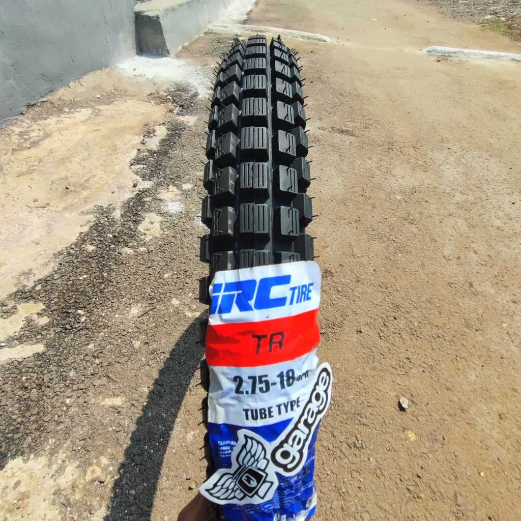 Ban luar IRC trail honda win TR 18 275 depan Trail Ban Tahu Ban Luar Semi Honda Win IRC Depan 18 X 2