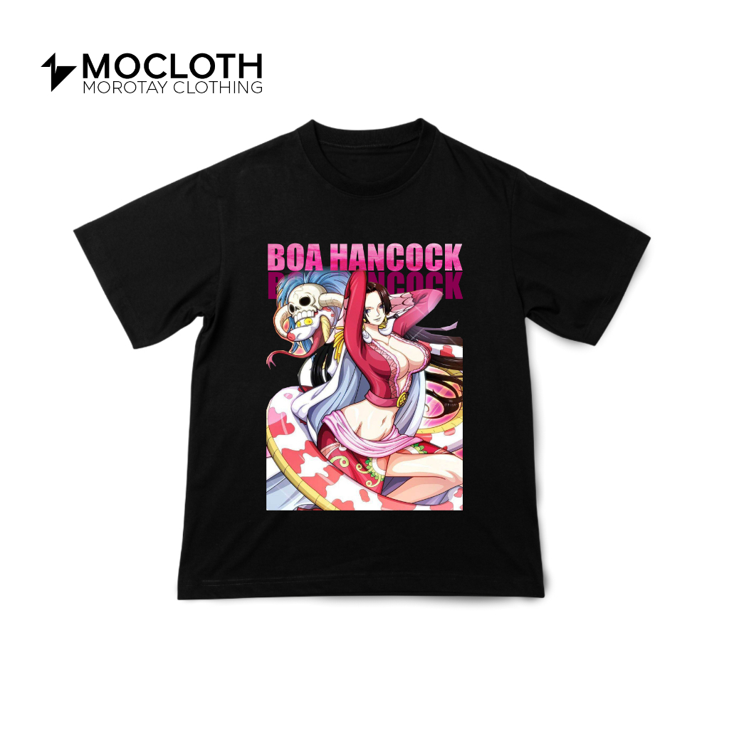 Mocloth - Kaos Distro Pria Tshirt Unisex Anime One Piece Boa Hancock