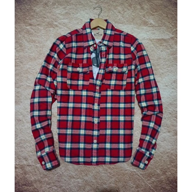 shirt kemeja flanell abercrombie second bekas preloved