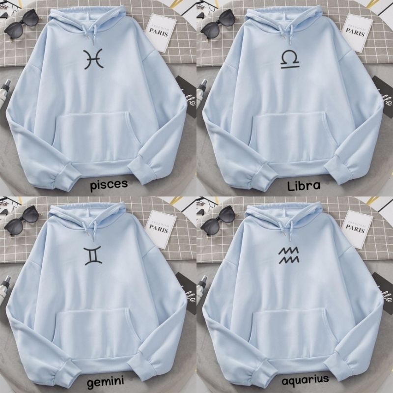Hoodie Pria Wanita Big Size ( S - 6XL ) Jaket ZODIAC ZODIAK Bintang Astrologi Bigsize S M L XL XXL X
