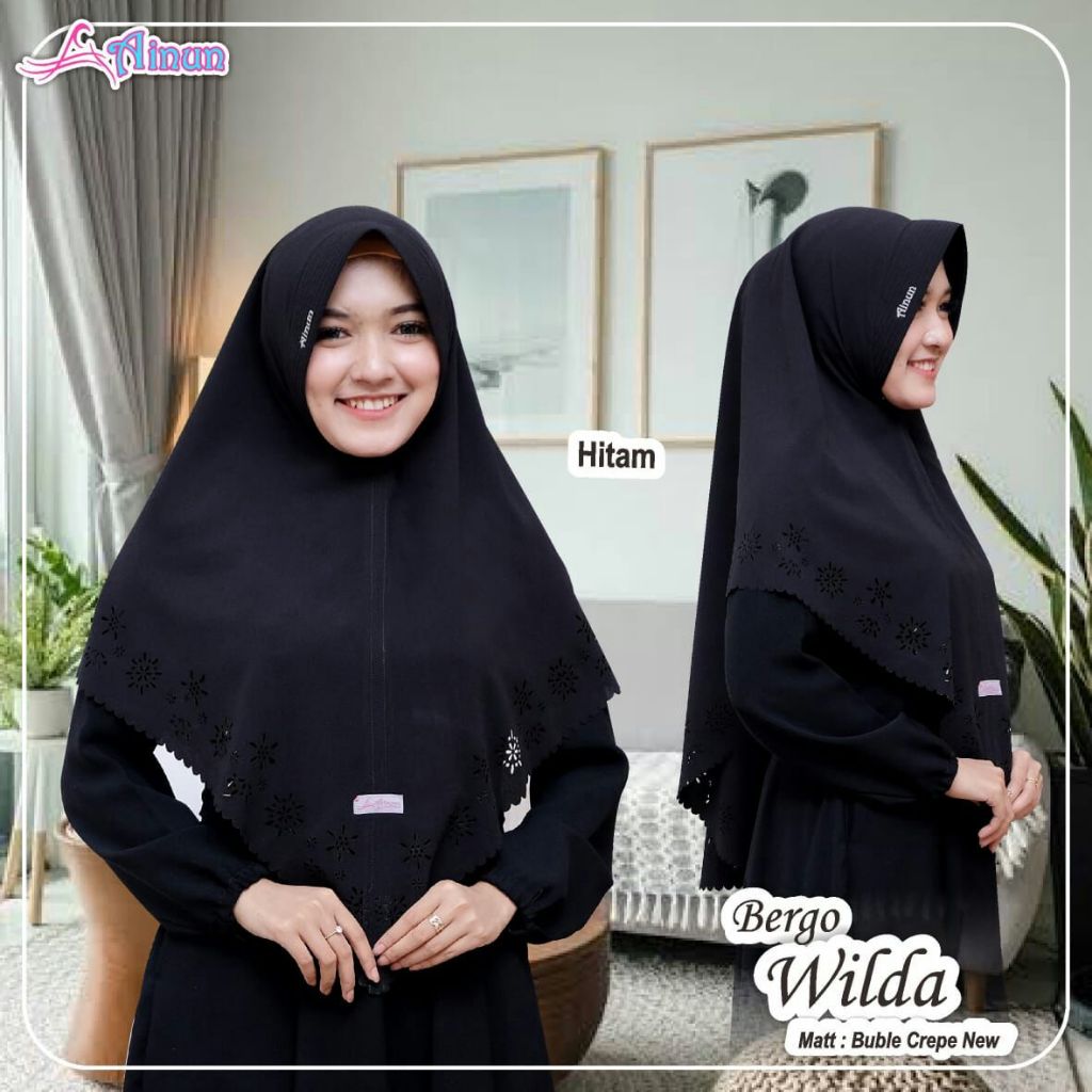 Ainun Jilbab Instan Bergo Wilda Hijab Simple Pet Langsung Pakai