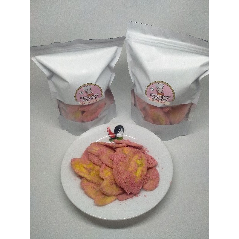 

keripik pisang rasa red Velvet