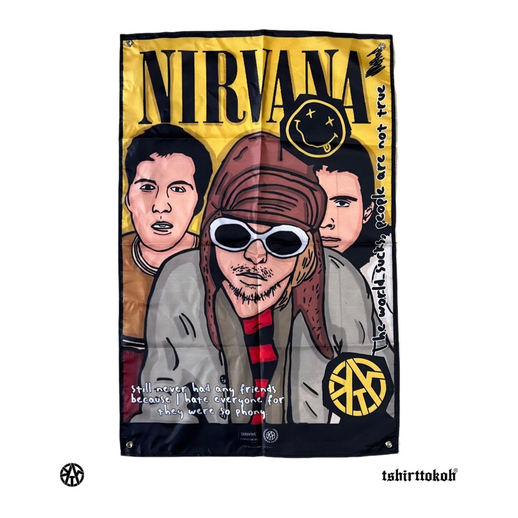 Tshirttokoh - Flag Nirvana