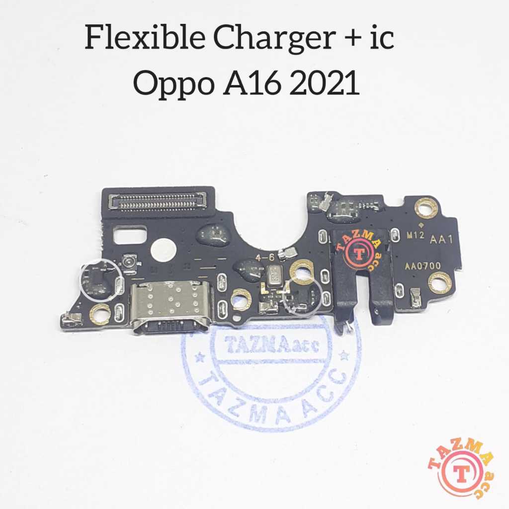 Oppo A16 2021 Flexible Charger + ic Flexibel Fleksibel Konektor Cas Charger OPPO A16 2021