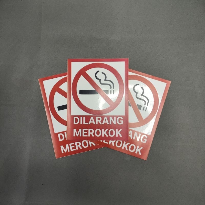 

STIKER TANDA LABEL DILARANG MEROKOK