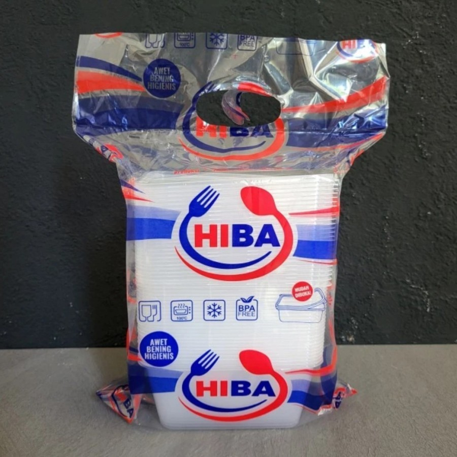 THINWALL PERSEGI 500 ML HIBA / THINWALL PERSEGI 650 ML HIBA / THINWALL PERSEGI 750 ML HIBA / THINWAL