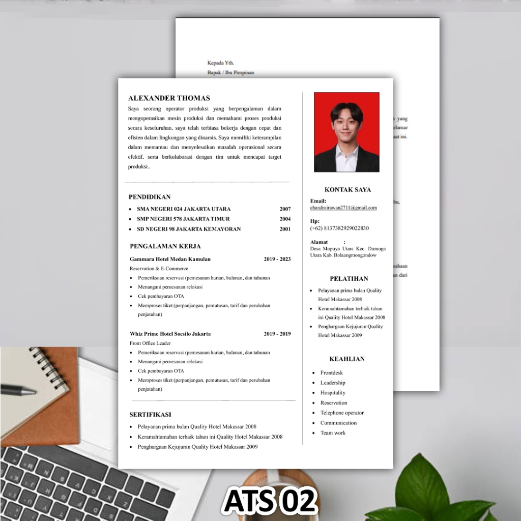 Template CV ATS Friendly 02