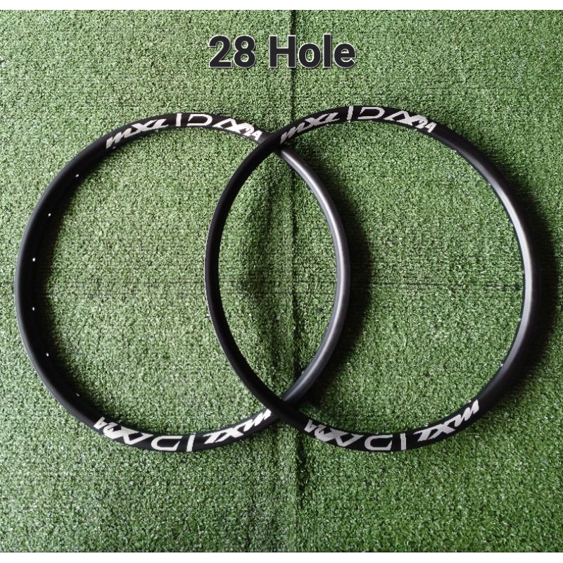 Rims Velg MXL DX24 20" Inch Murni 406 Disc 28 Hole Alloy Double Wall Black - Taiwan