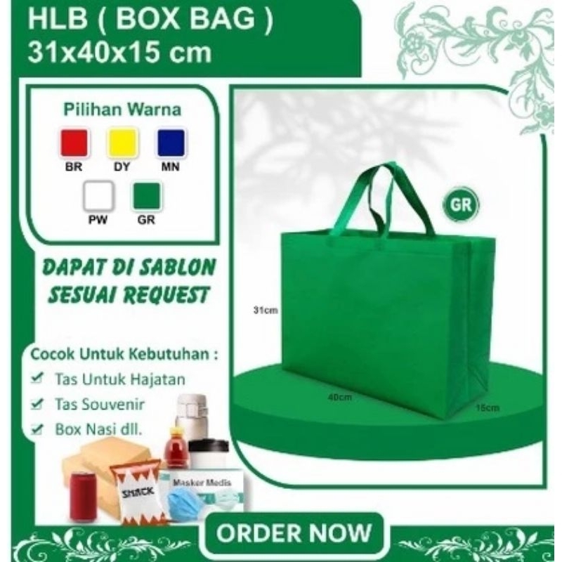 

Goodie bag landscape 30×40×15 spunbond polos