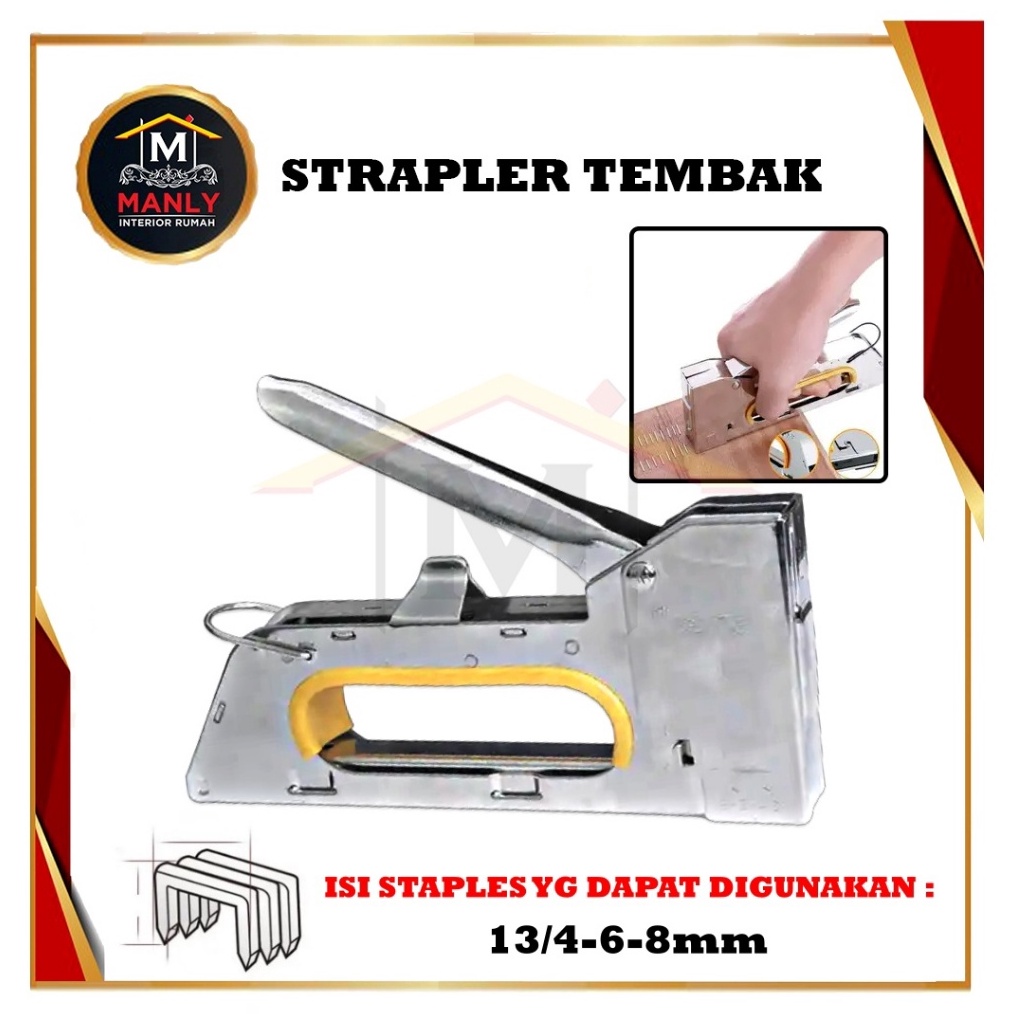

KODE T6D6 Stapler Staples Tembak 13468 mm Stapler Tembak 1 pcs