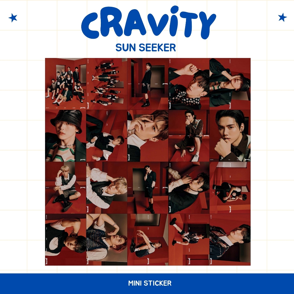 

MINI STIKER CRAVITY SUN SEEKER (ISI : 20 PCS) STICKER CHROMO KPOP IDOL KOREA PREMIUM MURAH UNOFFICIAL SERIM ALLEN JUNGMO WOOBIN WONJIN MINHEE HYEONGJUN TAEYOUNG SEONGMIN READY STOCK !