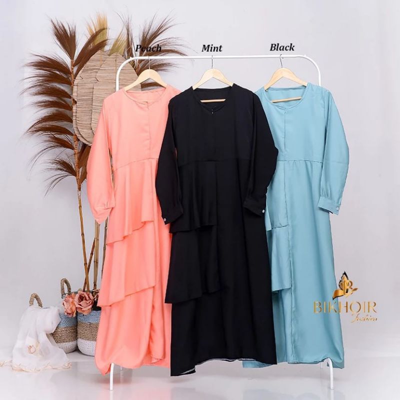 Gamis Katun Polos Gamis Polos Murah gamis ballotelli murah