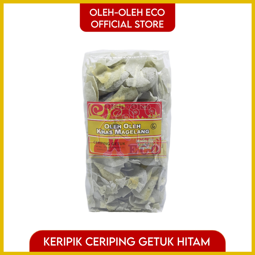 

Keripik Kripik Ceriping Getuk Item Hitam ECO Besar