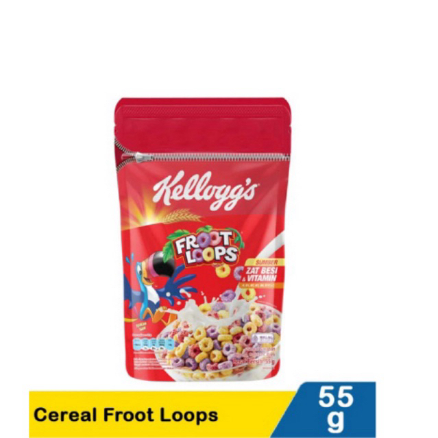 

kellogss Froot Loops 55gram kemasan Asli