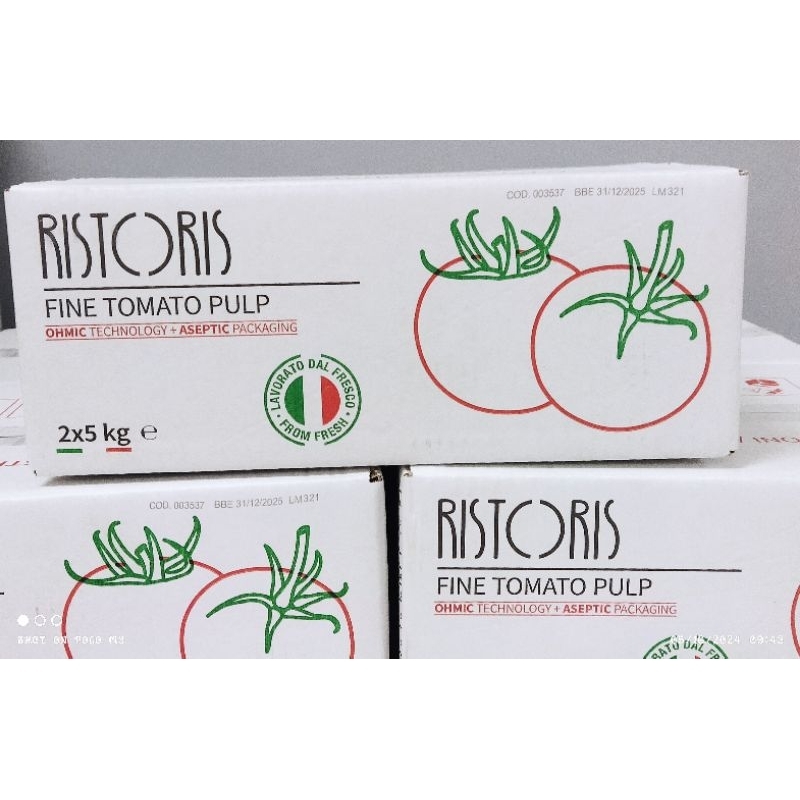 

Fine Tomato Pulp in Bag 5kg - Ristoris