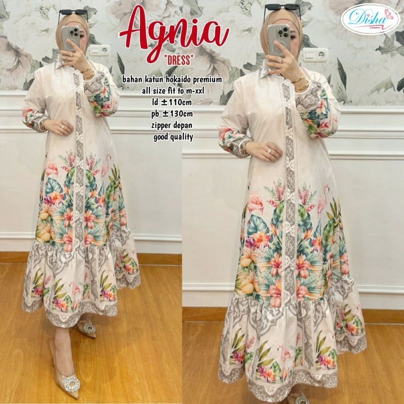 SIMIFASHION Long dress Premium BKK cotton Hokaido Agnia Rempel Series