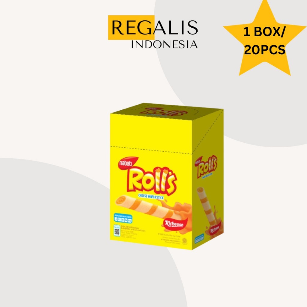 

2Xbtygneal Sakha Snack ) Richeese Nabati Rolls 20X6Gr Per Box @20 Pcs Wafer Richeese Nabati Rolls Sg