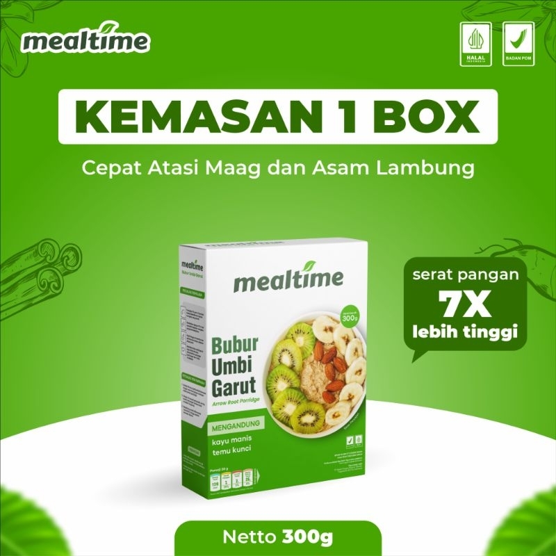 

Mealtime Bubur atau Sereal Umbi Garut Original Solusi Asam Lambung