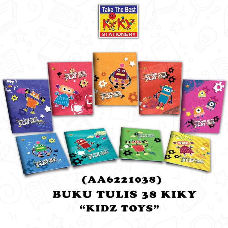 

Buku Tulis KIKY 38 lembar per pak isi 10 buku