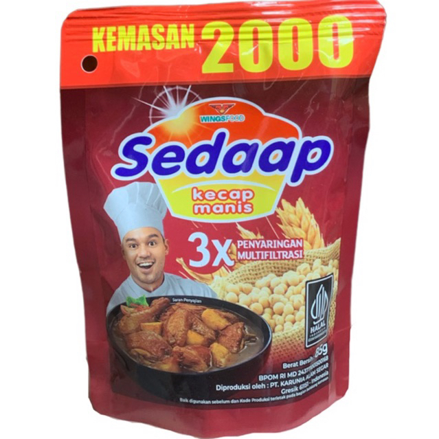 

Kecap Sedaap 2000 77gr (BELI 5 GRATIS 1)