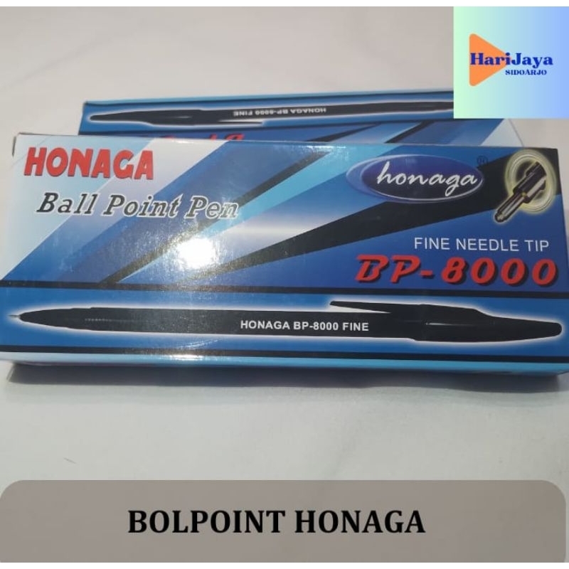 

[HARI JAYA] 1 Pack 12 PcsBolpoint Honaga Pen Honaga Pulpen