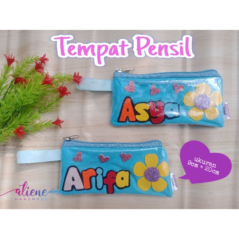 

tempat pensil flanel / pouch flanel / lepak flanel