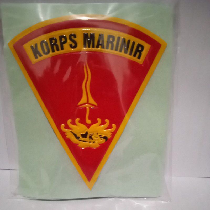

stiker embos logo Marinir