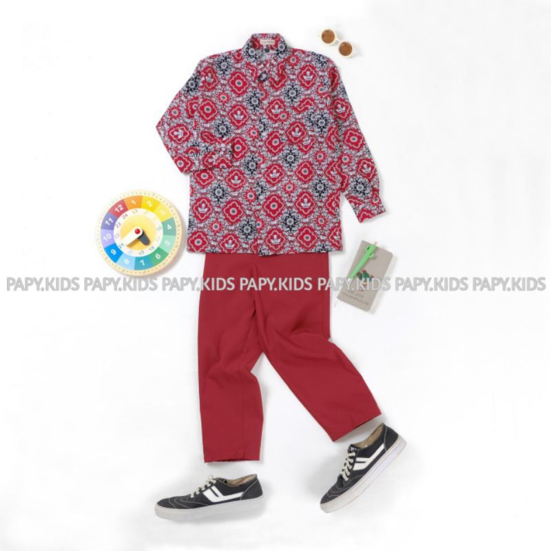 Baju Kameja Batik SD Tunas Nasional / Seragam Batik SD