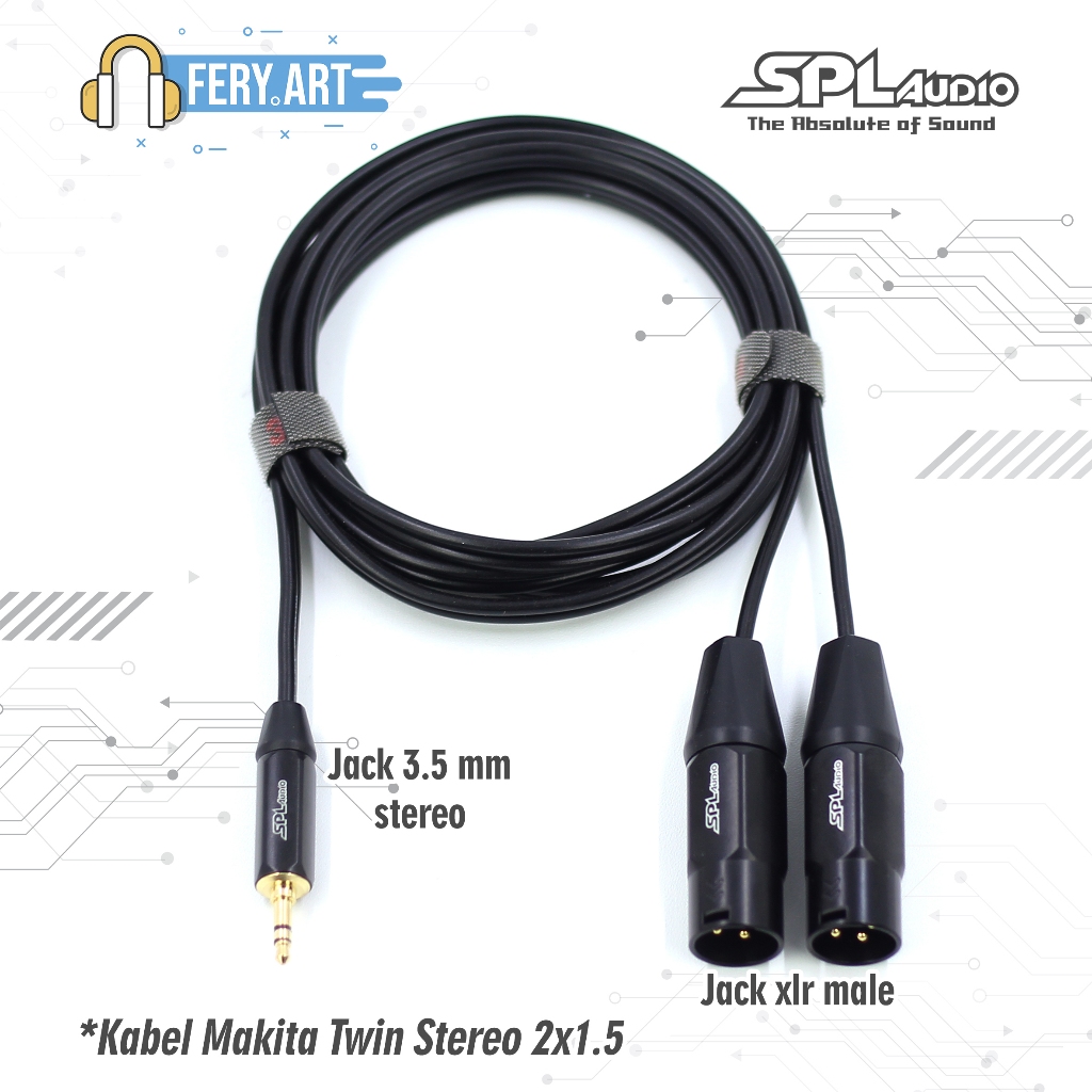 Jack HP ke mixer 2 Canon xlr SPL Audio