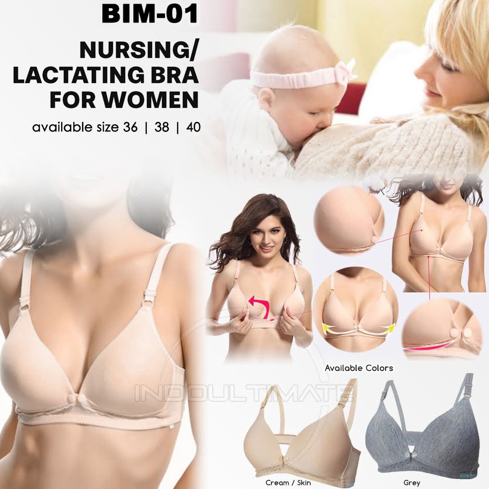 Murmer Bra BH Ibu Menyusui BUSA MODERN NYAMAN Tanpa Kawat BIM1 Maternity Nursing Bra Ibu hamil busui