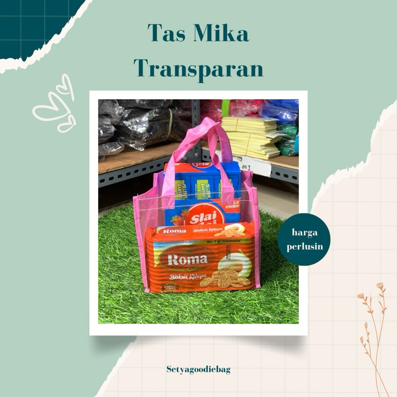 

Tas Mika Transparan souvenir 20x20x10cm