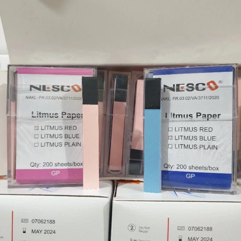 Kertas Lakmus Ketuban Merah Dan Biru Kertas Litmus