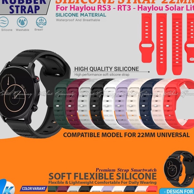 GT22 Strap Smartwatch 22MM For Haylou RS3 Haylou RT3 Haylou Solar Lite Terbaik