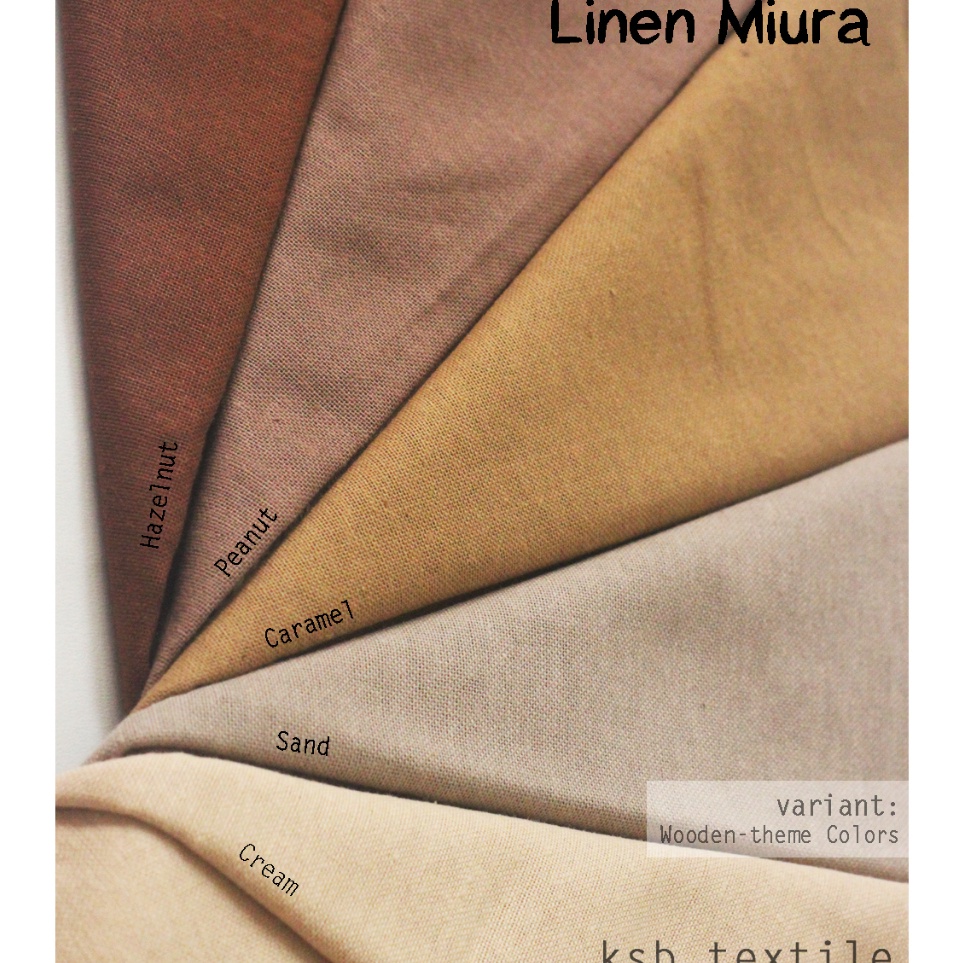 Murah Lebay Kain Linen Miura  Katun Linen  Katun Rami  Linen Rami Jepang Polos Grade A  ECERAN  METE