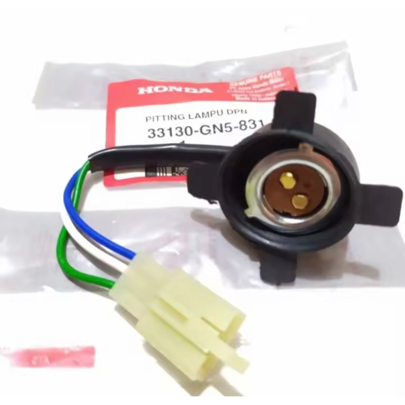 FITTING FITING COP SOKET SOCKET LAMPU DEPAN MOTOR SUPRA GRAND LEGENDA KARISMA REVO BEAT VARIO GN5