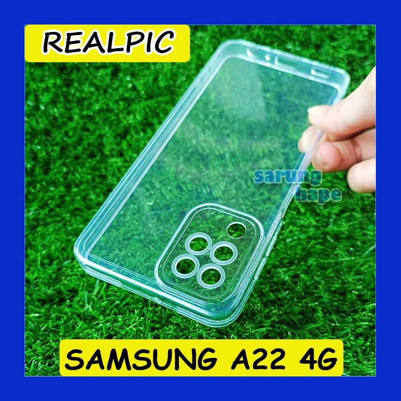 Softcase silikon space transparan Samsung A22 4G, Samsung A22 5G casing airbag protect camera