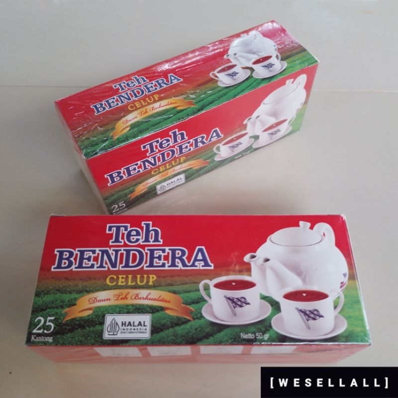 

Teh Celup Bendera 50 gr (25 Kantong @ 2 gr) | 0040ECE