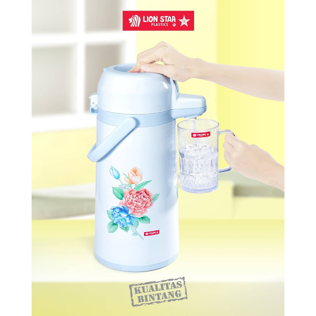 LION STAR Termos Air Panas Pencet 2,5 Liter Thermos Airpot Thermos Pompa Air Panas