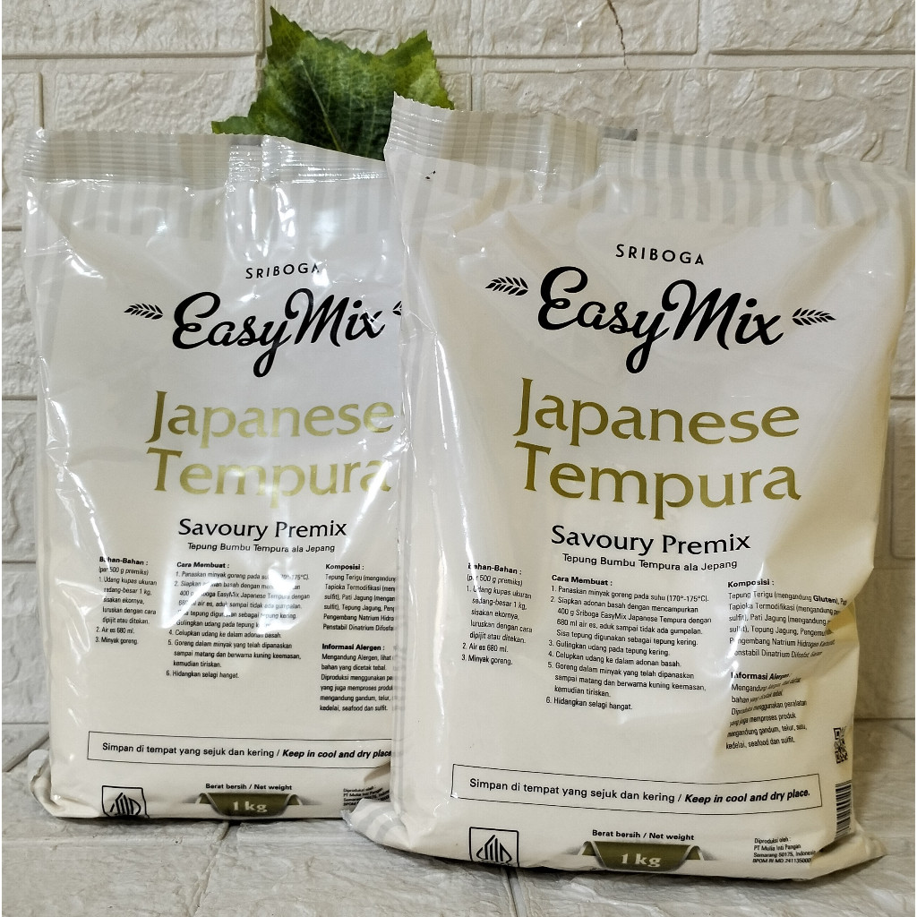

Sriboga Easy Mix Japanese Tempura 1kg Free Bubble Wrap dan Dus Tebal