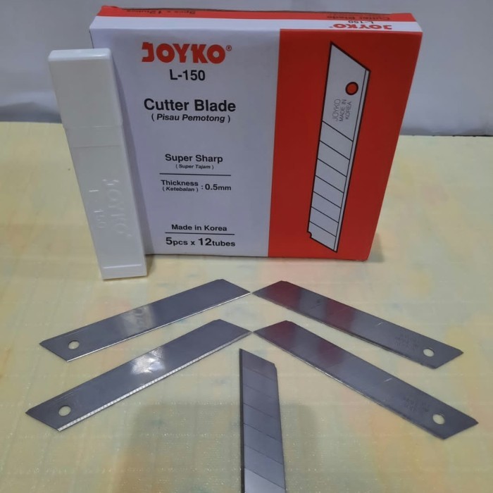 

Isi / Refill Cutter Blade JOYKO Besar L - 150 L150 L-150 18mm 18 mm untuk Cutter / Silet Tipe L-500 L500 L 500