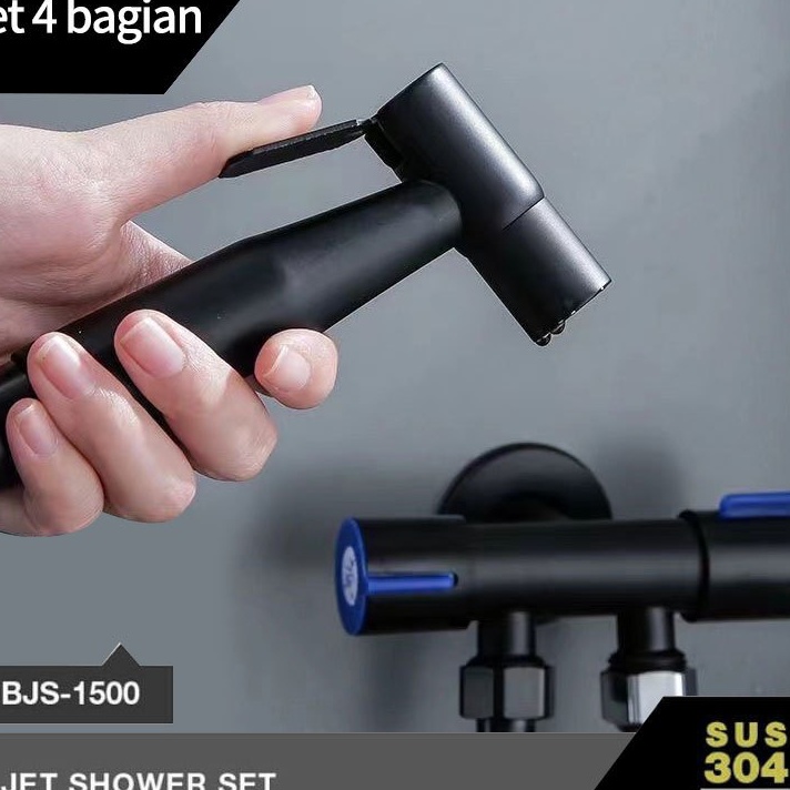 DiSkon  Jet Shower Toilet Bidet Shower Cebok Sower Spray Toilet Spray Bidet Black Bidet Set Spray Se