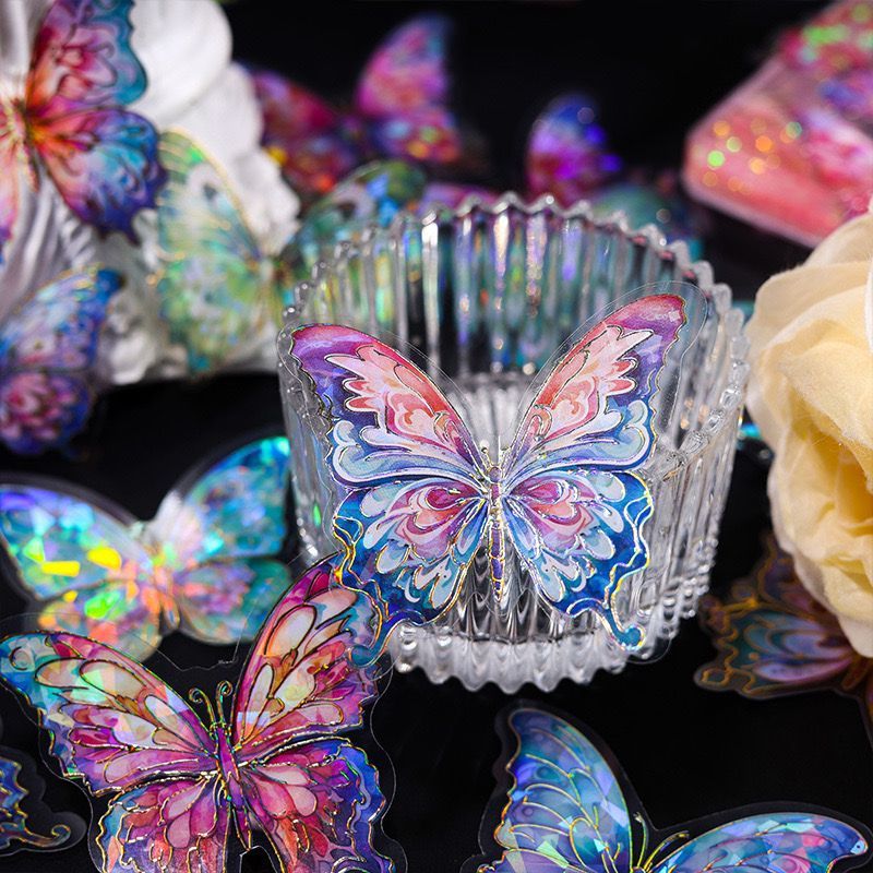

PET sticker butterfly kupu-kupu 1set 20 pcs jurnal sticker